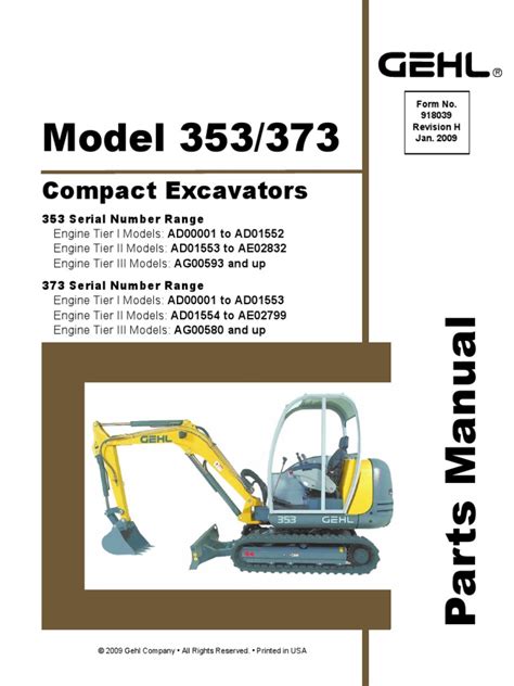 problems with 2004 gehl 353 mini excavator|after market gehl parts.